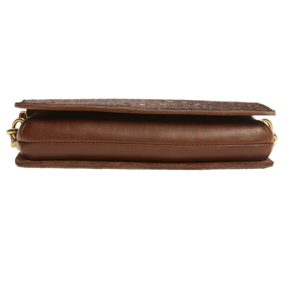 New! Madewell The Flap Crossbody Bag Leopard - Picture 4 of 4